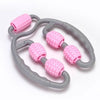 U-Shape Trigger Point Massage Roller – 4-Wheel Full Body Muscle Relief