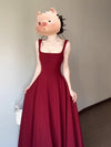 Women's Red Slip Dress