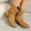 Short Boots Round Women's Shoes