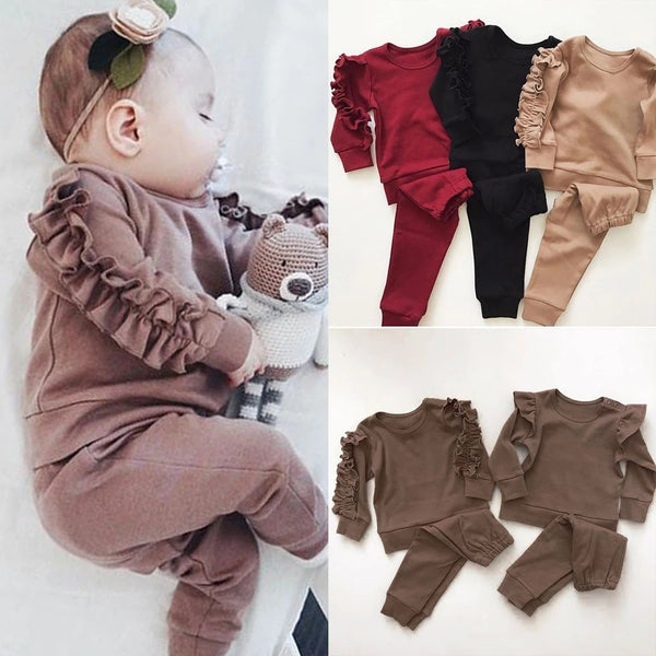 Baby Solid Long Sleeve sweater and pant