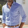 Men's Striped Long Sleeve Shirt
