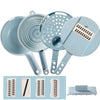 8-in-1 Mandoline Vegetable Slicer – Grater, Peeler, Strainer & Cutter for Quick Kitchen Prep