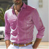 Men's Striped Long Sleeve Shirt