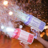 Rocket Bubble Gun with Automatic Bubble Blower