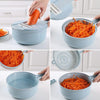 8-in-1 Mandoline Vegetable Slicer – Grater, Peeler, Strainer & Cutter for Quick Kitchen Prep
