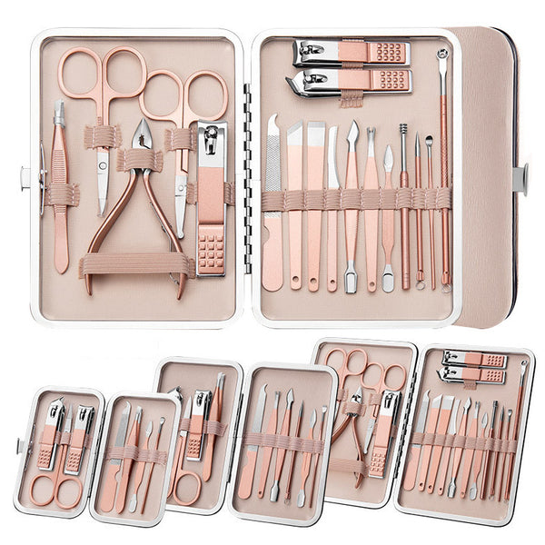 Professional 16-in-1 Nail Care Set – Nail Clippers, Scissors, Cuticle & Pedicure Tools
