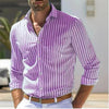 Men's Striped Long Sleeve Shirt