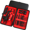 Professional 16-in-1 Nail Care Set – Nail Clippers, Scissors, Cuticle & Pedicure Tools