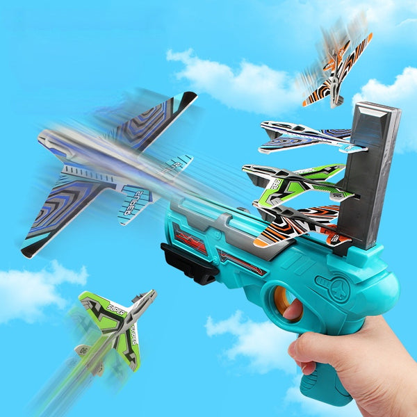 Boys Toy Hand Throwing Spin Glider Model Launcher