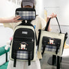 Large Capacity High School Three-piece Set Backpack
