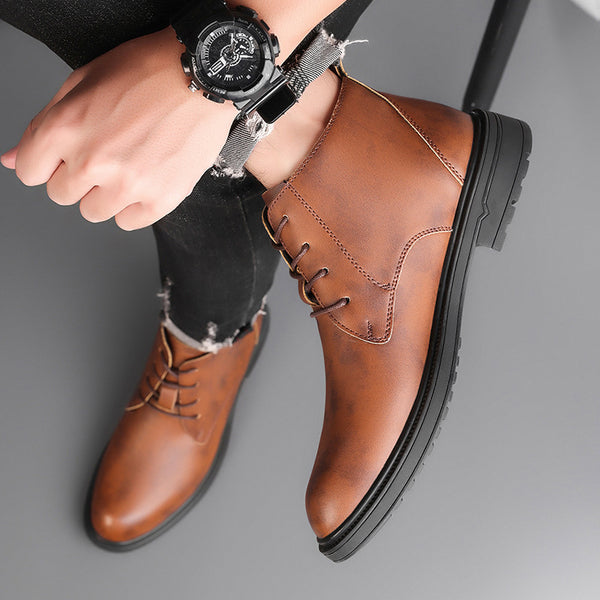 Men’s Retro Denim Martin Boots