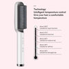 2-in-1 Hair Straightener & Curling Hot Comb – Dual-Purpose Electric Brush with Negative Ion Technology
