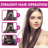 2-in-1 Hair Straightener & Curling Hot Comb – Dual-Purpose Electric Brush with Negative Ion Technology
